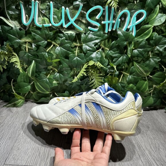 Adidas Predator Powerswerve Pulse White Blue Limited Edition Men 9 SAMPLE Cleat main image 6